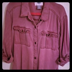 Girls Small soft button up